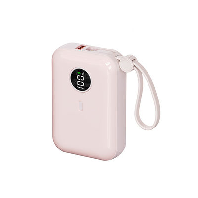 Compacte 10000mAh Mini Power Bank met 21700 batterij lichtgewicht ABS ontwerp en PD20W Output