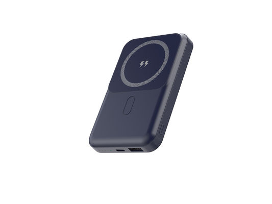 Draadloos opladen Magnet Power Bank met 7.5W Output Li Polymer Battery ABS PC Brandvast