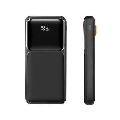 Goede prijs. 10000mAh snellaadbare draagbare mobiele powerbank met ingebouwde kabel online