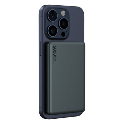Magnet Power Bank met draadloze uitgang 5W 7.5W 10W ABS PC Aluminium Li-polymer batterij