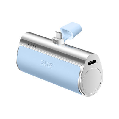 Mini Leather Power Bank 4500mAh 5V 2.1A Output Gift Powerbank Voor Tail Plug