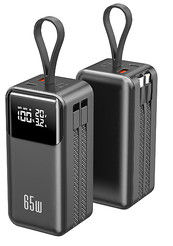 kwaliteit Nieuwe 65W Ultra Compact Mini Power Bank met ingebouwde kabels fabriek